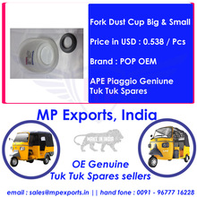 Tuk Tuk Spares Fork Dust Cup Big &amp; Small Ape Piaggio